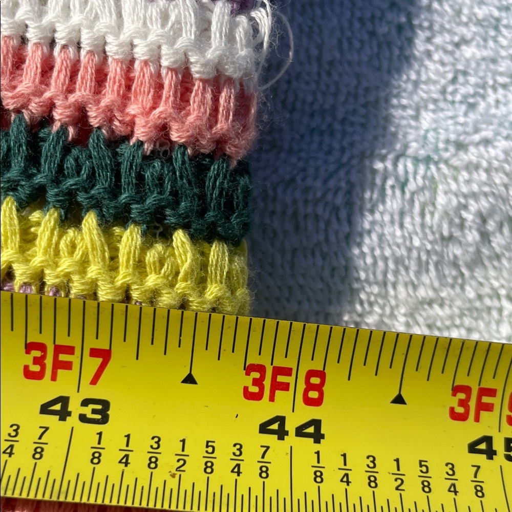 Line & Dot Breakers Wide-Leg Crochet Boho Striped Beachwear Festival XS - Picture 8 of 9